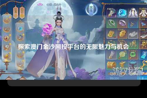 探索澳门金沙网投平台的无限魅力与机会