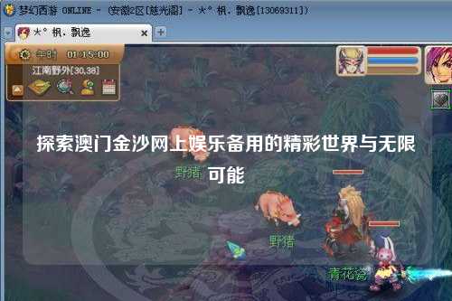 探索澳门金沙网上娱乐备用的精彩世界与无限可能
