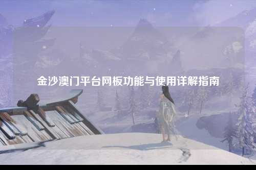 金沙澳门平台网板功能与使用详解指南