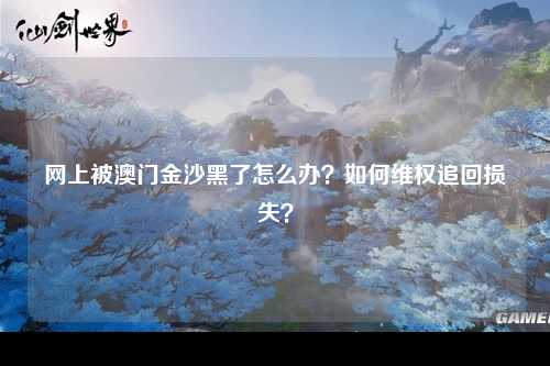 网上被澳门金沙黑了怎么办？如何维权追回损失？