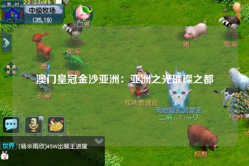 澳门皇冠金沙亚洲：亚洲之光璀璨之都