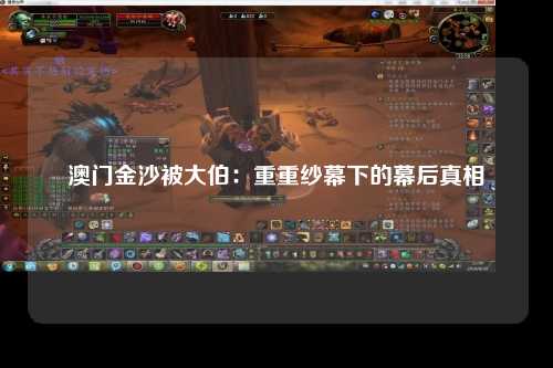 澳门金沙被大伯：重重纱幕下的幕后真相