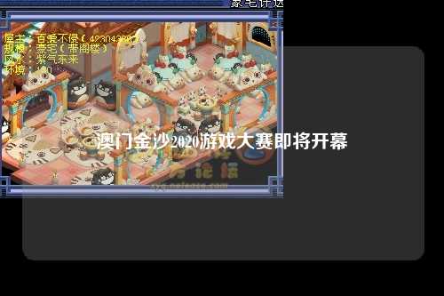澳门金沙2020游戏大赛即将开幕