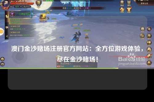 澳门金沙赌场注册官方网站：全方位游戏体验，尽在金沙赌场！
